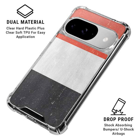 Yemen Flag Distressed Google Pixel 10 Clear Case